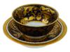 ANTIQUE 19TH C DERBY PORCELAIN TEACUP AND SAUCER PIC-0