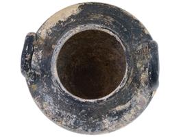 ANCIENT BLACK CERAMIC VESSEL OF ARCHAIC GREECE