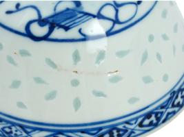 ANTIQUE CHINESE PORCELAIN RICE GRAIN PAINTED BOWLS