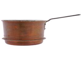 VINTAGE JEWISH COPPER POT WITH HANDLE