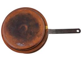 VINTAGE JEWISH COPPER POT WITH HANDLE