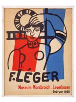 MID CEN FRENCH LITHOGRAPH POSTER AFTER FERNAND LEGER