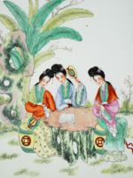 CHINESE REPUBLIC PERIOD PORCELAIN PAINTINGS SET