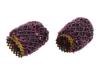 PAIR OF BEADED DESIGN AMETHYST STONE LAMP SHADES PIC-2