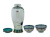 LOT CHINESE HAND ENAMEL PORCELAIN VASE CUPS MARKED PIC-1