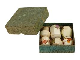 MINIATURE JAPANESE MEIJI SATSUMA PORCELAIN VASES SET