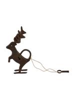 VINTAGE BRONZE LOCK IN SHAPE OF DEER WITH KEY