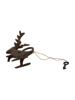 VINTAGE BRONZE LOCK IN SHAPE OF DEER WITH KEY PIC-6