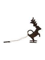 VINTAGE BRONZE LOCK IN SHAPE OF DEER WITH KEY