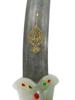 ANTIQUE INDO PERSIAN KHANJAR DAGGER W JADE HANDLE PIC-6