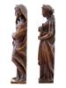 ANTIQUE BAROQUE FRENCH SCHOOL CARVED WOOD FIGURINES PIC-3