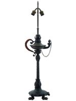ANTIQUE WROUGHT IRON TABLE LAMP BY JOSE THENEE