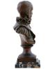 EMILE PINEDO ANTIQUE BRONZE BUST OF AMBROISE PARE PIC-4