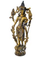 ANTIQUE ASIAN BRONZE SCULPTURE TARA BODHISATTVA