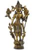 ANTIQUE ASIAN BRONZE SCULPTURE TARA BODHISATTVA PIC-0