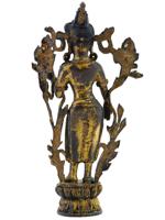 ANTIQUE ASIAN BRONZE SCULPTURE TARA BODHISATTVA