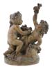 ANTIQUE TERRACOTTA GROUP PUTTI FIGURES PIC-0