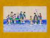 ANTIQUE CHINESE MIXED MEDIA PAINTING ON RICE PAPER PIC-1