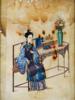 ANTIQUE CHINESE WATERCOLOR PAINTING ON RICE PAPER PIC-1