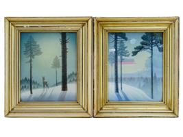 PAIR OF ROSENTHAL HAND PAINTED PORCELAIN PLAQUES