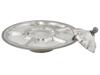 LARGE VINTAGE AMERICAN SILVER PLATED DISH WITH LID PIC-1