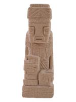 MID 20TH PRE COLUMBINA MANNER TOLTEC CAST STONE TOTEM