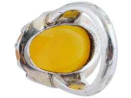 ISLAMIC SILVER CARNELIAN STONE INTAGLIO SEAL RING