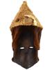 RARE ANTIQUE AFRICAN CONGO KUBA LELE CARVED WOOD MASK PIC-1