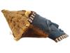 RARE ANTIQUE AFRICAN CONGO KUBA LELE CARVED WOOD MASK PIC-3