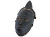 ANTIQUE AFRICAN BAULE TUNTUM HAND CARVED WOOD MASK PIC-1