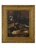 ANTIQUE OIL PAINTING ATTR TO ANTONIO TEMPESTA