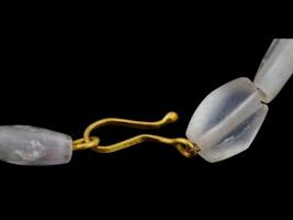 ANCIENT ROMAN ROCK CRYSTAL GOLD NECKLACE