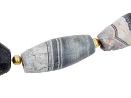 ANCIENT ROMAN AGATE NECKLACE WITH GOLD FITTINGS