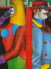 CUBIST GERMAN LITHOGRAPH POSTER BY RICHARD LINDNER PIC-1
