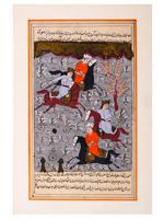 MINI INDO PERSIAN PAINTING IN MANNER OF OLD MASTERS