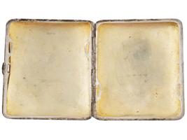 WWI GERMAN SILVER AND GOLD PLATED CIGARETTE CASE