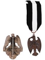 WWI NAZI GERMAN AUSTRIAN MILITARY EAGLE BADGES