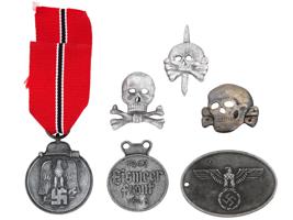 WWII NAZI GERMAN MILITARY DECORATIONS AND BADGES