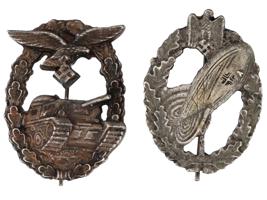 WWII NAZI GERMAN THIRD REICH MILITARY BADGES