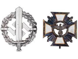 WWII NAZI GERMAN THIRD REICH MILITARY BADGES