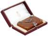 RUSSIAN SILVER CARVED AGATE AND DIAMONDS CARD CASE PIC-0