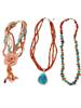 SOUTHWESTERN AMERICAN AMBER TURQUOISE NECKLACES PIC-0