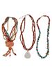 SOUTHWESTERN AMERICAN AMBER TURQUOISE NECKLACES PIC-1