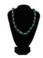 SOUTHWESTERN AMERICAN AMBER TURQUOISE NECKLACES