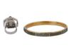 JUDITH LEIBER FACET RING AND SLIM BANGLE BRACELET IOB PIC-3