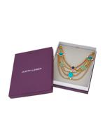 JUDITH LEIBER SHEBA CABOCHON CHAIN NECKLACE IOB