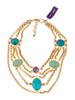 JUDITH LEIBER SHEBA CABOCHON CHAIN NECKLACE IOB PIC-2