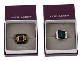 JUDITH LEIBER DECO AND CHERISSE COCKTAIL RINGS IOB