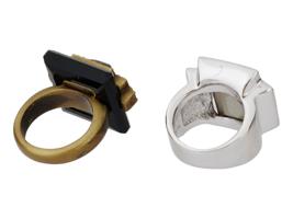 JUDITH LEIBER DECO AND CHERISSE COCKTAIL RINGS IOB