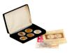 AMERICAN PRESIDENTS SILVER PLATED AND GILDED COINS PIC-0